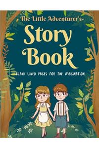 Blank Book For Kids To Write Stories, Little Adventurer's Story Book Notebook For Boys And Girls, 90 Lined Pages For Writing Or Drawing