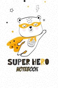 Notebook Journal: Super Hero Gratitude Journal Notebook Diary Record for Children Boys Girls Teens With Daily Prompts to Writing and Practicing . 6x9 120 Pages (Plann