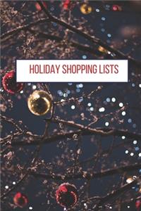 Holiday Shopping Lists
