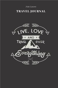 Live, Love And Travel Over Everything - Travel Journal