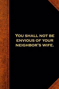 2020 Weekly Planner Religious Modern Wording 9th Commandment Vintage Style