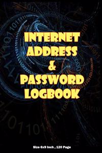 Internet Address & Password Logbook