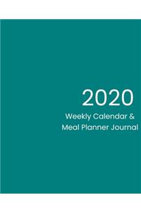 2020 Weekly Calendar & Meal Planner Journal