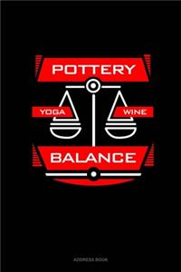 Pottery Yoga Wine Balance: Address Book