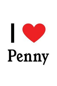 I Love Penny: Penny Designer Notebook