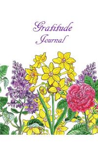 Gratitude Journal Watercolor Flowers Cover by Irina Sztukowski