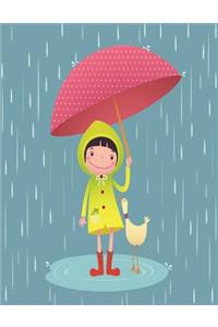 Happy Rain Friend 2018-2019 18 Month Academic Planner with Motivational Quotes