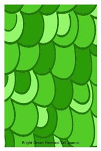 Bright Green Mermaid Tail Journal