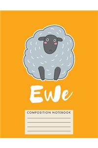 Ewe Composition Notebook