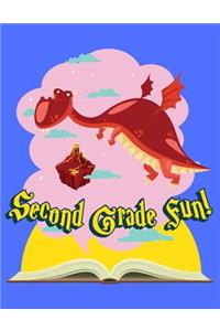 Second Geade Fun Dragon Composition Notebook