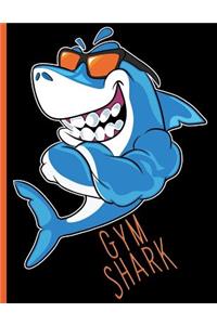 Gym Shark Getting Fit with Exercise Sea Animal