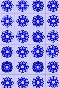 Blue Flower Journal Lined