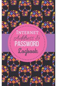 Internet Address and Password Logbook