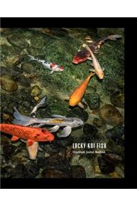 Lucky Koi Fish Sketchbook Journal Notebook