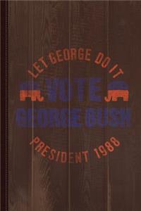Let George Do It 1988 Vintage Journal Notebook