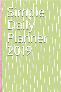 Simple Daily Planner 2019