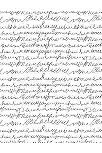 My Big Fat Bullet Journal Scribbly Handwriting Black on White