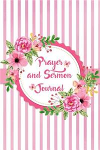 Prayer and Sermon Journal Notebook Ring of Flowers