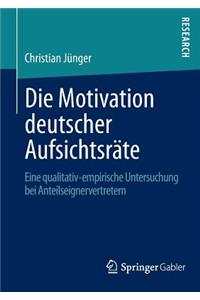 Die Motivation Deutscher Aufsichtsräte