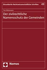 Der Zivilrechtliche Namensschutz Der Gemeinden