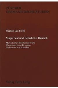 Magnificat Und Benedictus Deutsch