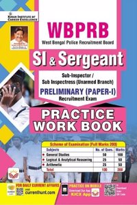 WBPRB SI and Sergeant Preliminary Paper 1 Practice Work Book (English Medium) (4463)