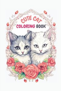 Cute Cat Coloring Book