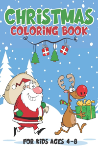 Christmas Coloring Book For Kids Ages 4-8