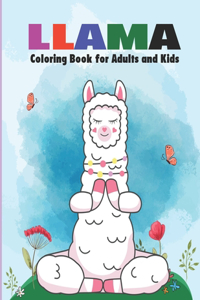 Llama Coloring Book