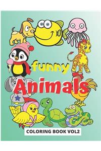 Funny Animals Coloring Book