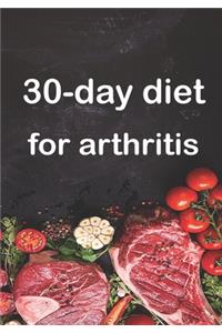 30-day diet for arthritis