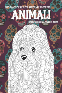 Libro da colorare per alleviare lo stress - Disegni animali alleviare lo stress - Animali