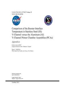 Comparison of the Booster Interface Temperature in Stainless Steel (SS) V-Channel Versus the Aluminum (Al) Y-Channel Primer Chamber Assemblies (PCAs). Volume 2; Appendices