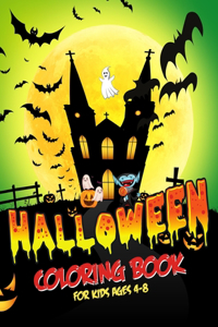 Halloween Coloring Books for Kids Ages 4-8