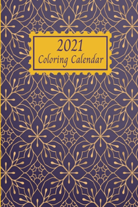 2021 Coloring Calendar