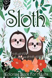Sloth Coloring Book For Adults