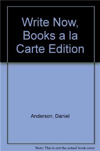 Write Now, Books a la Carte Edition