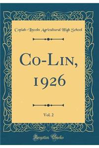 Co-Lin, 1926, Vol. 2 (Classic Reprint)