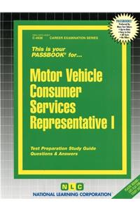 Motor Vehicle Consumer Services Representative I