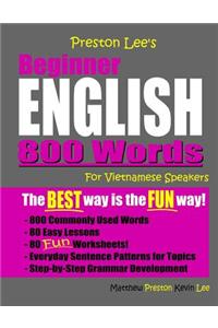 Preston Lee's Beginner English 800 Words For Vietnamese Speakers