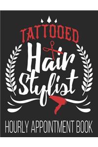 Tattoed Hair Stylist Hourly Appointment Book