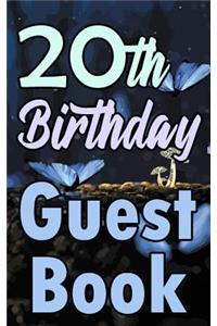 20th Birthday Guest Book