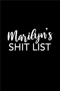 Marilyn's Shit List