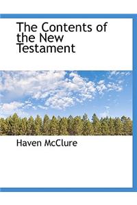 The Contents of the New Testament