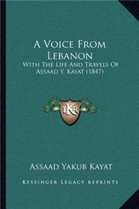 A Voice From Lebanon