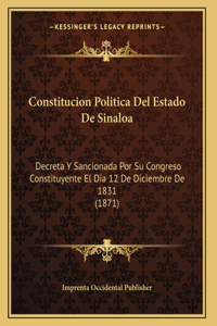 Constitucion Politica Del Estado De Sinaloa