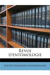 Revue d'entomologie