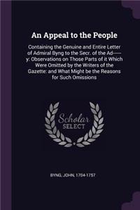 An Appeal to the People