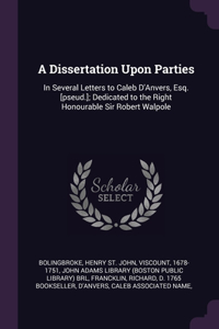 A Dissertation Upon Parties