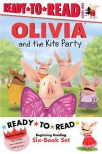 Olivia Ready-To-Read Value Pack #2: Olivia and the Kite Party; Olivia and the Rain Dance; Olivia Becomes a Vet; Olivia Builds a House; Olivia Measures